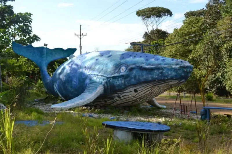 The humpback whale monument at Uvita, Costa Ballena